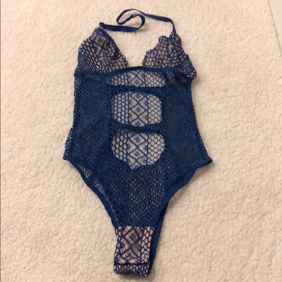 New mesh blue Victoria’s Secret 1-piece lingerie - Picture 2 of 6